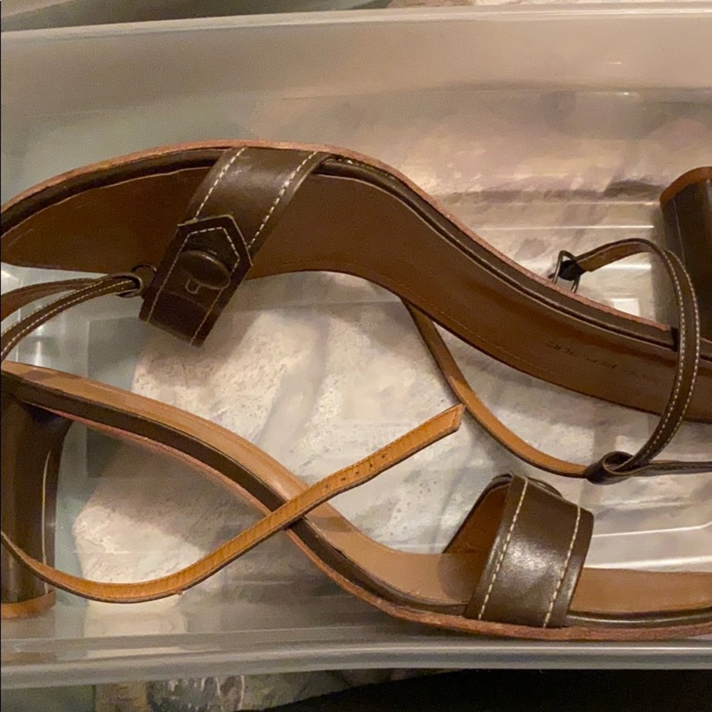 Banana Republic leather strap heels
